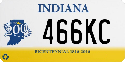 IN license plate 466KC