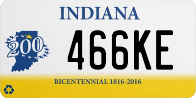 IN license plate 466KE