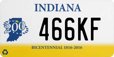 IN license plate 466KF