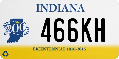 IN license plate 466KH