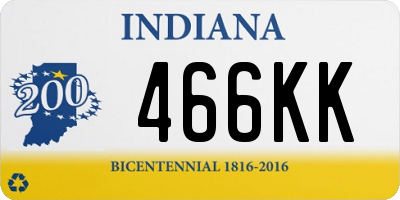 IN license plate 466KK