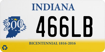 IN license plate 466LB