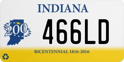 IN license plate 466LD