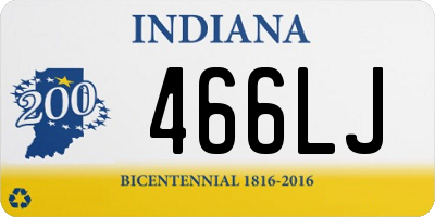 IN license plate 466LJ
