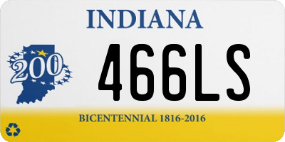 IN license plate 466LS