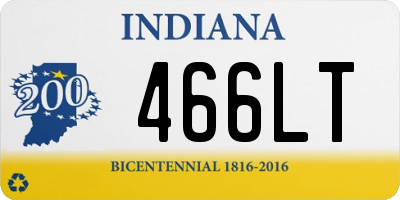 IN license plate 466LT