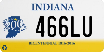 IN license plate 466LU