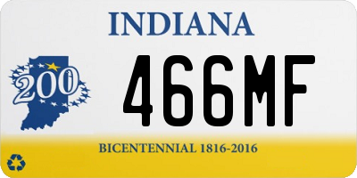 IN license plate 466MF