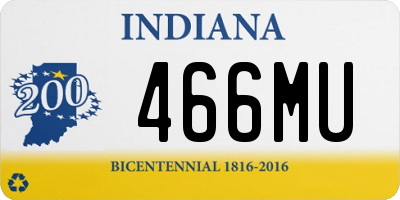 IN license plate 466MU