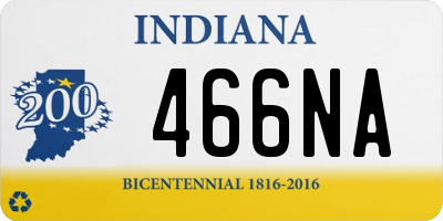 IN license plate 466NA