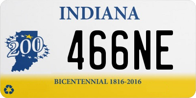 IN license plate 466NE