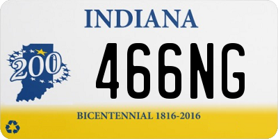 IN license plate 466NG