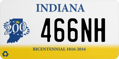 IN license plate 466NH