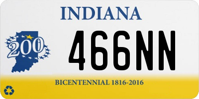 IN license plate 466NN