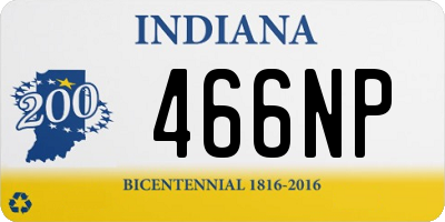 IN license plate 466NP