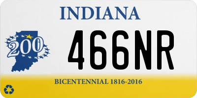 IN license plate 466NR