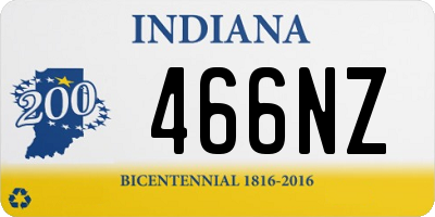 IN license plate 466NZ