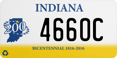 IN license plate 466OC