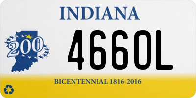 IN license plate 466OL