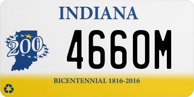 IN license plate 466OM