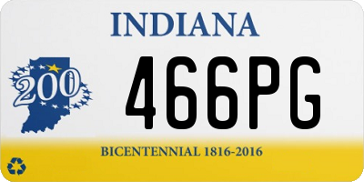 IN license plate 466PG