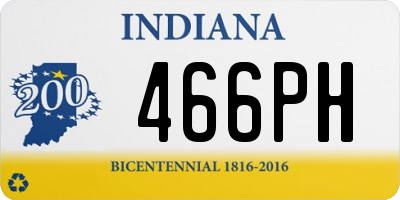 IN license plate 466PH