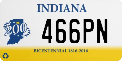 IN license plate 466PN