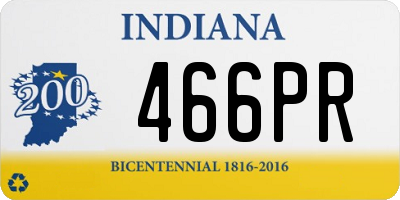 IN license plate 466PR