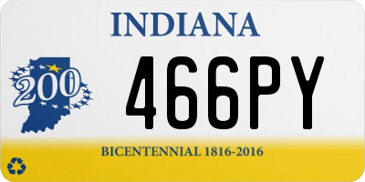 IN license plate 466PY