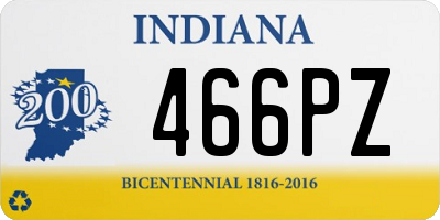 IN license plate 466PZ