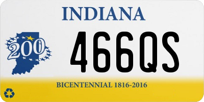 IN license plate 466QS