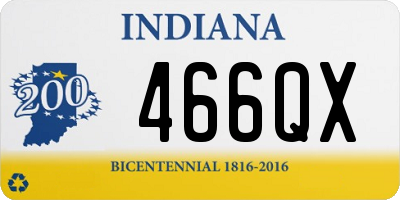 IN license plate 466QX