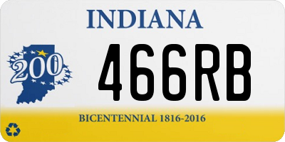 IN license plate 466RB