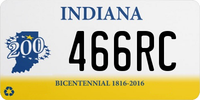 IN license plate 466RC