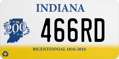 IN license plate 466RD