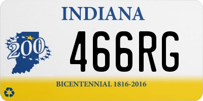 IN license plate 466RG