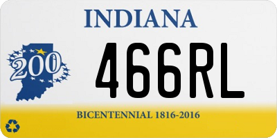 IN license plate 466RL