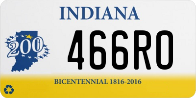 IN license plate 466RO