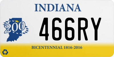 IN license plate 466RY