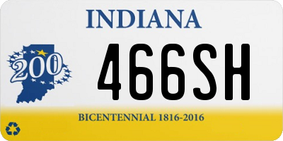 IN license plate 466SH