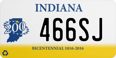 IN license plate 466SJ