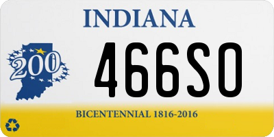 IN license plate 466SO