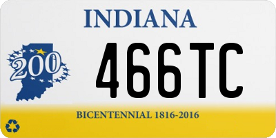 IN license plate 466TC