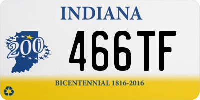 IN license plate 466TF