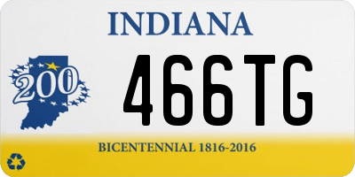 IN license plate 466TG