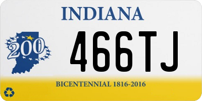IN license plate 466TJ