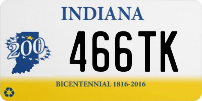 IN license plate 466TK