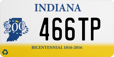 IN license plate 466TP