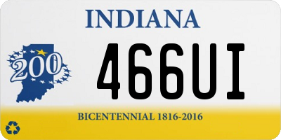 IN license plate 466UI