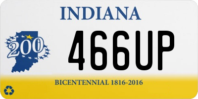 IN license plate 466UP